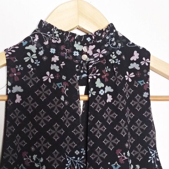 TED BAKER Marcila Hazel Floral Halterneck Jumpsuit Crop Wide Leg Open Back Sz 4 - Picture 9 of 16